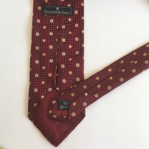 Men’s Ermenegildo Zegna 100% Silk Necktie - Picture 4 of 7